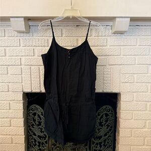 GAP Black Button-Front Romper